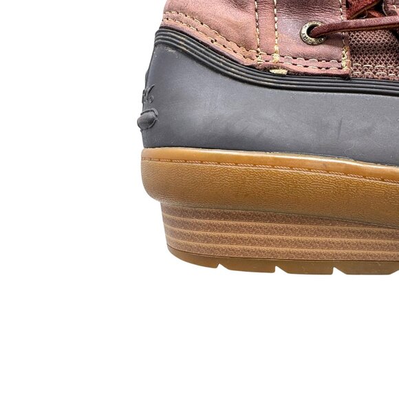 Sperry Top Sider Saltwater Brown Wedge Spray Duck Boot - Picture 7 of 10